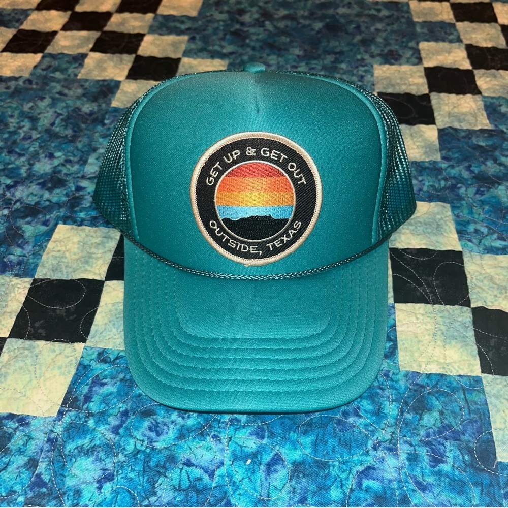 Outside, Texas Trucker hat